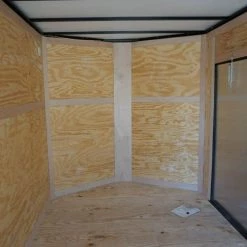 7x16 Enclosed Trailer White V-Nose Blackout Package Tandem Axle -Cheap Trailers Store dsc03579 2 1