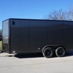 7x16 Enclosed Trailer Charcoal V-Nose Blackout Package Tandem Axle -Cheap Trailers Store dsc03608 1 1