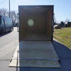 7x16 Enclosed Trailer Charcoal V-Nose Blackout Package Tandem Axle -Cheap Trailers Store dsc03620 1 1