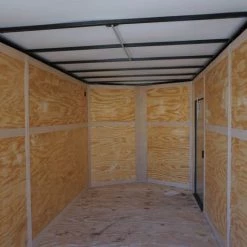 7x16 Enclosed Trailer Charcoal V-Nose Blackout Package Tandem Axle -Cheap Trailers Store dsc03621 1 1