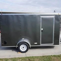 7x12 Enclosed Charcoal Trailer with Silver ATP 3500lb Axle -Cheap Trailers Store dsc04044 2 1