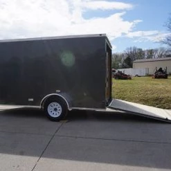 7x12 Enclosed Charcoal Trailer with Silver ATP 3500lb Axle -Cheap Trailers Store dsc04052 1 1