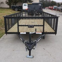 6.4x14-2ft Mesh Side Utility Trailer Dovetail (2) 3500lb Axle