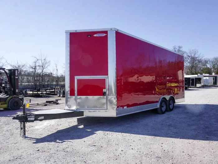 Enclosed Trailer 8.5' X 20' Custom Red Event 3 Enclosed Trailer 8.5' X 20' Custom Red Event