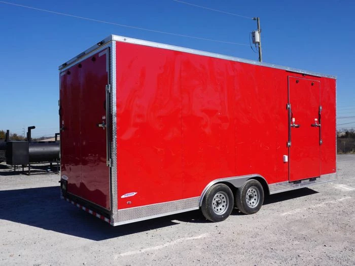 Enclosed Trailer 8.5' X 20' Custom Red Event 14 Enclosed Trailer 8.5' X 20' Custom Red Event - Image 12