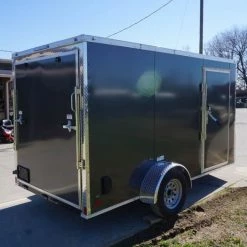 Enclosed Trailer 6'x12' Charcoal- V-Nose 3,500 lb. Axle -Cheap Trailers Store dsc04420 1 2