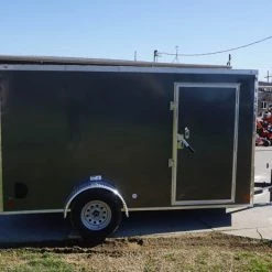 Enclosed Trailer 6'x12' Charcoal- V-Nose 3,500 lb. Axle -Cheap Trailers Store dsc04421 1 2