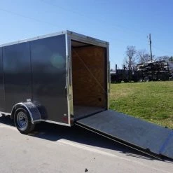 Enclosed Trailer 6'x12' Charcoal- V-Nose 3,500 lb. Axle -Cheap Trailers Store dsc04429 1 1