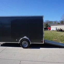 Enclosed Trailer 6'x12' Charcoal- V-Nose 3,500 lb. Axle -Cheap Trailers Store dsc04431 1 1