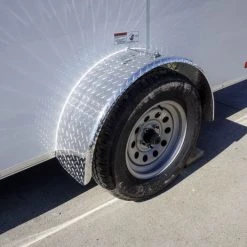 Enclosed Trailer 6'x12' White V-Nose 3,500 lb. Axle Polycore Side -Cheap Trailers Store dsc04452 1 1 1