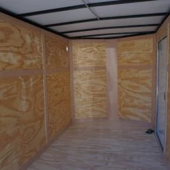 Enclosed Trailer 6'x12' White V-Nose 3,500 lb. Axle Polycore Side -Cheap Trailers Store dsc04456 1 2 2