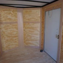 Enclosed Trailer 6'x12' White V-Nose 3,500 lb. Axle Polycore Side -Cheap Trailers Store dsc04459 1 2 2