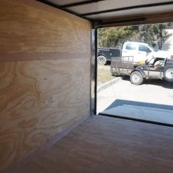 Enclosed Trailer 6'x12' White V-Nose 3,500 lb. Axle Polycore Side -Cheap Trailers Store dsc04462 1 1 2