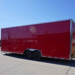 8.5x24 Red Enclosed Trailer (2) 5200lb Axles 7.5 Interior Height -Cheap Trailers Store dsc04468 1 1