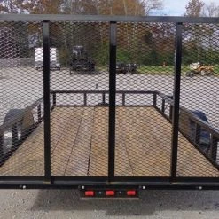 Utility Trailer 6.4' x 12' Spring Assist Gate Tire Rack -Cheap Trailers Store dsc04808 1