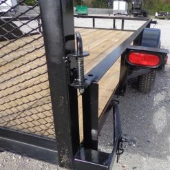 Utility Trailer 6.4' x 12' Spring Assist Gate Tire Rack -Cheap Trailers Store dsc04809 1