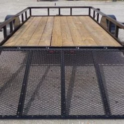 Utility Trailer 6.4' x 12' Spring Assist Gate Tire Rack -Cheap Trailers Store dsc04811 1