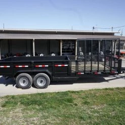 Dump Utility Hybrid Trailer 7'x20' 2 ft Sides Equipment -Cheap Trailers Store dsc05427 3 2