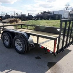 6.4' X 12' Tandem Axle Dovetail Utility Trailer with Gate & Lights -Cheap Trailers Store dsc05524 2 1