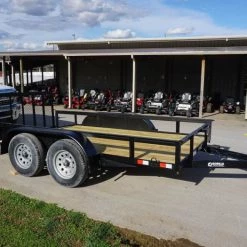 6.4' X 12' Tandem Axle Dovetail Utility Trailer with Gate & Lights -Cheap Trailers Store dsc05526 2 1