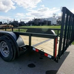 6.4' X 12' Tandem Axle Dovetail Utility Trailer with Gate & Lights -Cheap Trailers Store dsc05531 2 1