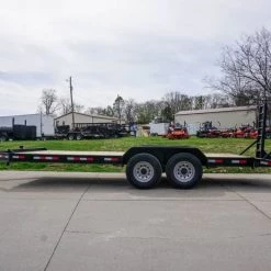 7x20 Equipment Trailer 8" I-Beam (2) 7K Axles Standup Ramps -Cheap Trailers Store dsc05563 2 1