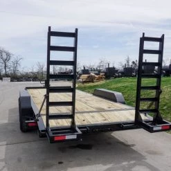 7x20 Equipment Trailer 8" I-Beam (2) 7K Axles Standup Ramps -Cheap Trailers Store dsc05565 2 1