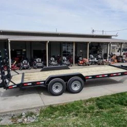 7x20 Equipment Trailer 8" I-Beam (2) 7K Axles Standup Ramps -Cheap Trailers Store dsc05567 2 1