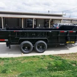 7x16 Telescopic Dump Trailer with 2ft Sides (2) 7K Axles -Cheap Trailers Store dsc05648 2 1