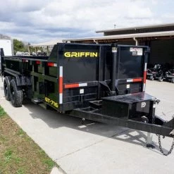 7x16 Telescopic Dump Trailer with 2ft Sides (2) 7K Axles -Cheap Trailers Store dsc05650 2 1