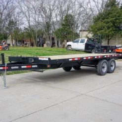 8.5x22 I-Beam Deckover Trailer (2) 7K Axles Stand-Up Ramps