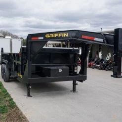 Hydraulic 7'x16' 2ft Side Gooseneck Dump Trailer (2) 7K Axles -Cheap Trailers Store dsc05723 3 1