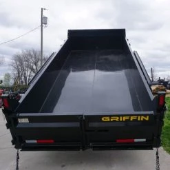 Hydraulic 7'x16' 2ft Side Gooseneck Dump Trailer (2) 7K Axles -Cheap Trailers Store dsc05736 2 1