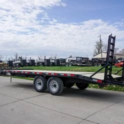 8.5x20 I-Beam Deckover Trailer (2) 7K Axles Stand-Up Ramps -Cheap Trailers Store dsc05776 2 1