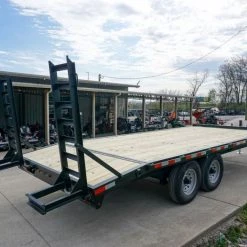8.5x20 I-Beam Deckover Trailer (2) 7K Axles Stand-Up Ramps -Cheap Trailers Store dsc05778 2 1
