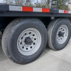 8.5x20 I-Beam Deckover Trailer (2) 7K Axles Stand-Up Ramps -Cheap Trailers Store dsc05786 1