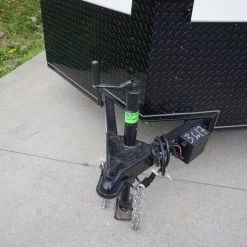 7x12 Enclosed Trailer White V-Nose Blackout Package 3,500lb Axle -Cheap Trailers Store dsc05792 1 1