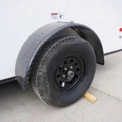 7x12 Enclosed Trailer White V-Nose Blackout Package 3,500lb Axle -Cheap Trailers Store dsc05802 2 1