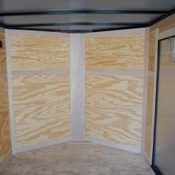 7x12 Enclosed Trailer White V-Nose Blackout Package 3,500lb Axle -Cheap Trailers Store dsc05814 1