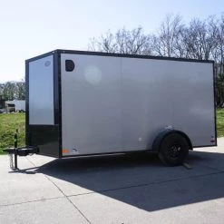 7x12 Enclosed Trailer Silver V-Nose Blackout Package 3,500lb Axle 27 7x12 Enclosed Trailer Silver V-Nose Blackout Package 3,500lb Axle -Cheap Trailers Store dsc05843 2 1