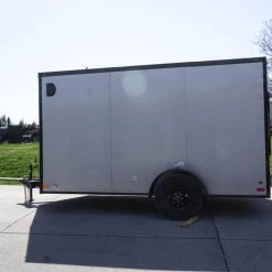 7x12 Enclosed Trailer Silver V-Nose Blackout Package 3,500lb Axle 28 7x12 Enclosed Trailer Silver V-Nose Blackout Package 3,500lb Axle -Cheap Trailers Store dsc05844 2 1