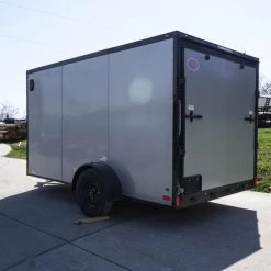7x12 Enclosed Trailer Silver V-Nose Blackout Package 3,500lb Axle 29 7x12 Enclosed Trailer Silver V-Nose Blackout Package 3,500lb Axle -Cheap Trailers Store dsc05845 2 1