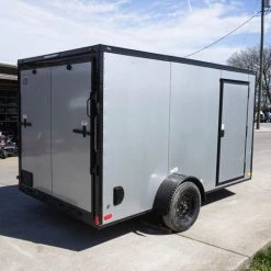 7x12 Enclosed Trailer Silver V-Nose Blackout Package 3,500lb Axle 31 7x12 Enclosed Trailer Silver V-Nose Blackout Package 3,500lb Axle -Cheap Trailers Store dsc05847 2 1