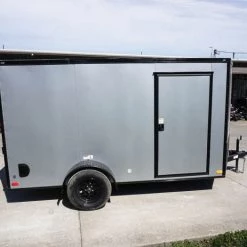 7x12 Enclosed Trailer Silver V-Nose Blackout Package 3,500lb Axle 32 7x12 Enclosed Trailer Silver V-Nose Blackout Package 3,500lb Axle -Cheap Trailers Store dsc05848 2 1