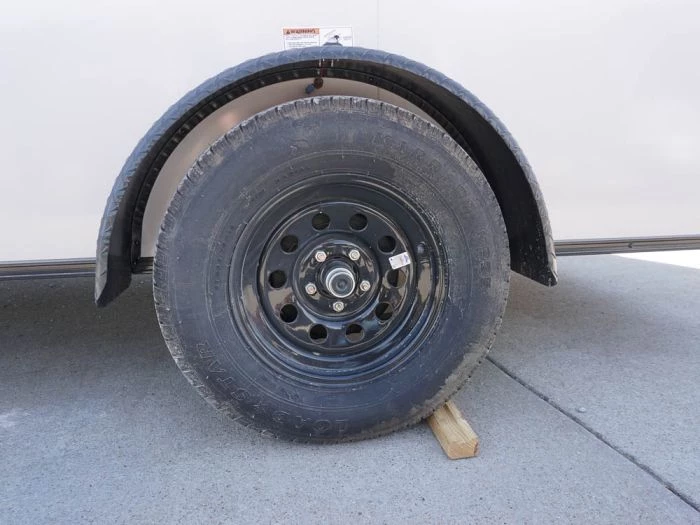 7x12 Enclosed Trailer Silver V-Nose Blackout Package 3,500lb Axle 13 7x12 Enclosed Trailer Silver V-Nose Blackout Package 3,500lb Axle - Image 11