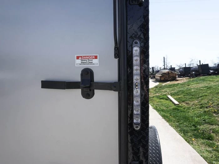 7x12 Enclosed Trailer Silver V-Nose Blackout Package 3,500lb Axle 14 7x12 Enclosed Trailer Silver V-Nose Blackout Package 3,500lb Axle - Image 12