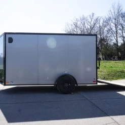 7x12 Enclosed Trailer Silver V-Nose Blackout Package 3,500lb Axle 47 7x12 Enclosed Trailer Silver V-Nose Blackout Package 3,500lb Axle -Cheap Trailers Store dsc05867 2 1