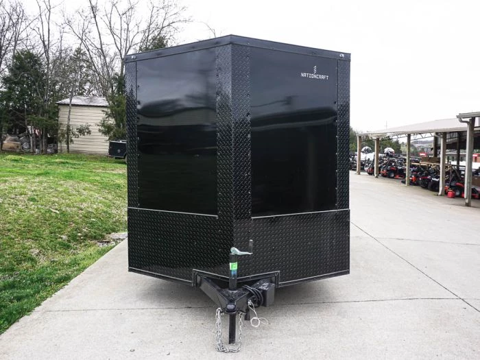 7x12 Enclosed Trailer Black V-Nose Blackout Package 3,500lb Axle 4 7x12 Enclosed Trailer Black V-Nose Blackout Package 3,500lb Axle - Image 2