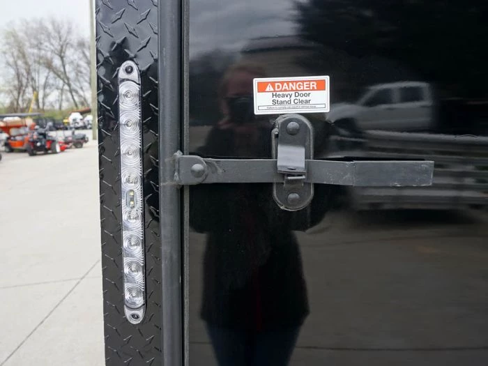 7x12 Enclosed Trailer Black V-Nose Blackout Package 3,500lb Axle 18 7x12 Enclosed Trailer Black V-Nose Blackout Package 3,500lb Axle - Image 16