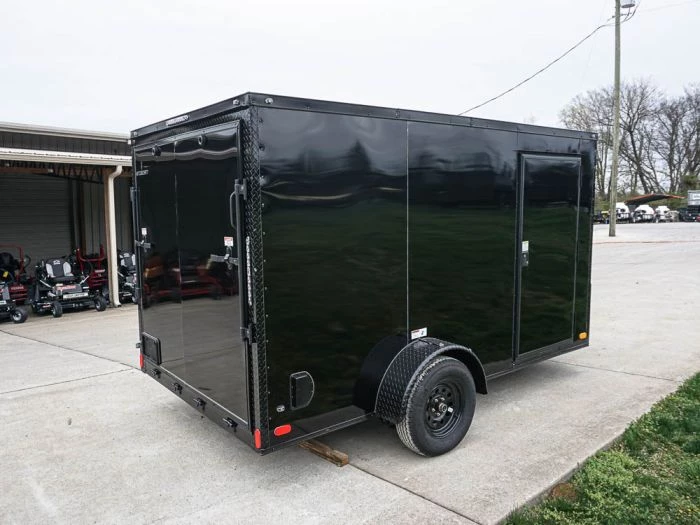 7x12 Enclosed Trailer Black V-Nose Blackout Package 3,500lb Axle 8 7x12 Enclosed Trailer Black V-Nose Blackout Package 3,500lb Axle - Image 6